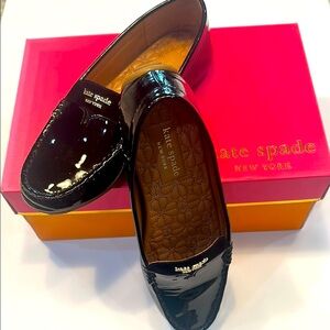 KATE SPADE Patent Leather Black Loafers